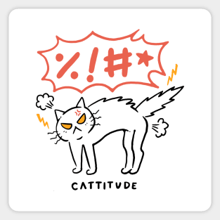Cattitude Sticker